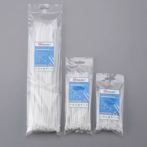 Higher Quality OEM Self-locking Cable Tie 4.8*370mm LVD 50lbs Nylon Cable Ties in Black