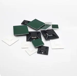 20x20 mm White Color of Self Adhesive Push tie mount