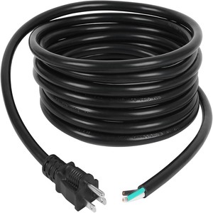 US Plug NEMA 5-15P Bare End Cable Replacement Power Cord For Hampton Bay Ceiling Light Fixture Appliance