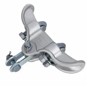 Customized Size Cable Clips 20~140℃ Temperature Range Adjustable Aluminum Alloy Hanging Clamp for Overhead Cable Attachment