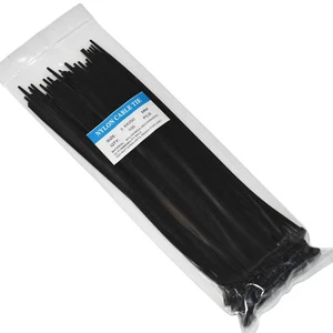 Industrial Grade Nylon Cable Ties Self-Locking Plastic Tie in Black and White Strong & Durable