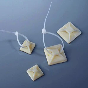3M Self-adhesive Mounting Bases for Cable Tie Mount Holder Assembled with Screw and Cable Tie