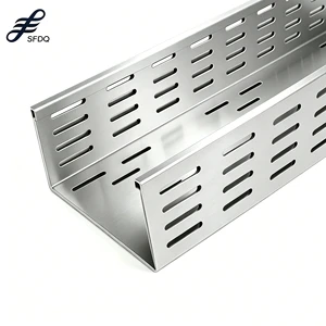 Perforated Cable Tray Galvanized Steel Cable Tray Manufacturer Supporting System Perforated Cable Tray for Factory Hospital