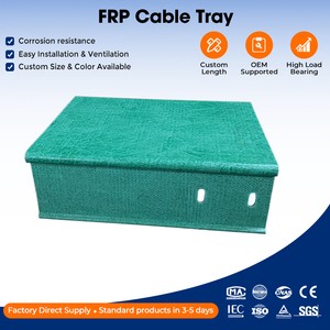Corrosion Resistant Frp Cable Tray Insulated Fiberglass Cable Tray for High Temperature Environments Excellent Drainage
