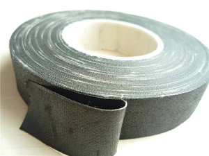 Black Aging Resistant Cotton Fabric Insulation Tape for Low Voltage Wire Wrapping, Motor Insulation, Household Circuit Repair