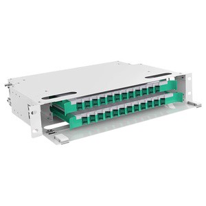 High Density 19 Inch Rack Mount ODF Fiber Optic Patch Panel 12/24/48/72/96/144 Ports for Data Center