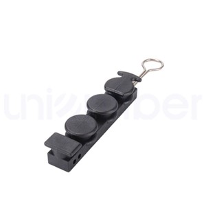 Anchor S Type Clamp FTTH Drop Cable Support Tensioner UV Protected Plastic Stainless Steel Fiber Optic Aerial Accessory