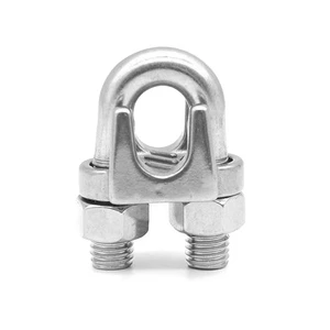 Adjustable Cable Clamp China Factory OEM 304 Stainless Steel Wire Rope Clip Cable Clamps
