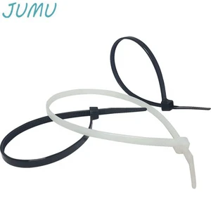Stock Hot Sale Black and White Nylon Cable Ties 4.8*200mm