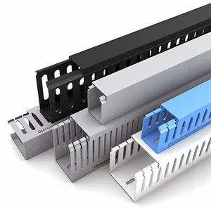 China Factory PVC Electrical Insulation Tape Slotted UL94V0 ROHS Flame Retardant for Electric Wires Installation in Cabinets
