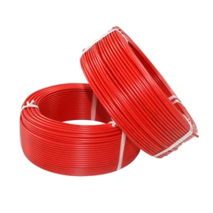 House Wiring BV Solid Copper Wire / PVC Building Cable 1.0mm2 to 10mm2 Red for Electrical Conduit Rated 450/750V