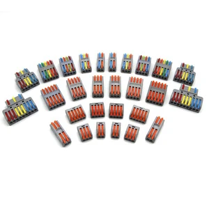Fast Wire Cable Connectors Universal Compact Conductor Spring Splicing Wiring Connector Push-in Terminal Block