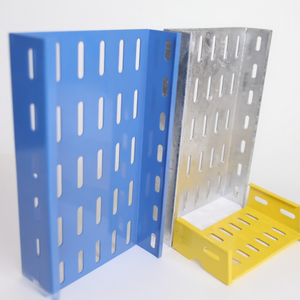 150mm Powder Coated Galvanized Perforated Cable Tray Including Cover Wires Cables & Cable Assemblies Made of Steel