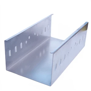 Galvanized Ventilated/Perforated Trough Cable Tray Durable Corrosion-Resistant Construction Cable Management System