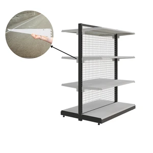 Heavy Duty Powder Coated Steel Shelf Bracket For Slotted Rail For Supermarket Shelves OEM Factory ADONG A95
