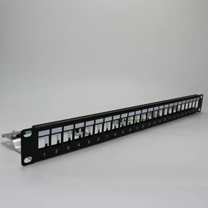 Factory Wholesale Cat5e Cat6 Cat6a Cat7 UTP STP Patch Panel Rack with 16 24 48 Ports High Quality