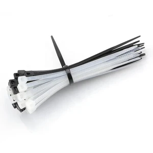High Quality 4 Inch 2.5x100mm Self-Locking PA66 Nylon Zip Ties Black UV CE Certified Fire Rating 94v-2 8KGS Tensile Strength