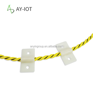 Anying Electric Wire Cable Clips Plastic Clip with Double-sided Tape and Adhesive Fixed