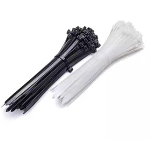 Self-Locking Nylon Cable Clips Flexible Nail Clip Type Wire Ties with Circle Design for Organization and Convenience