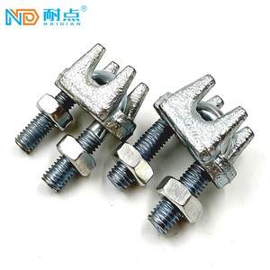 Hot-dip Galvanized Wire Rope Clips Guy Clips Electric Cable Clamps U Bolt U Clip Pole Line Hardware