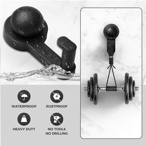 Strong Adhesive Stainless Steel Suction Cup Hook Cross-Border Metal Coat Robe Bracket Portable Multifunction for Bathroom