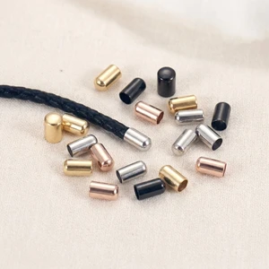 Factory Custom Stainless Steel Round Head Bucket Bell Clasp Rope Cord End Cap for Bracelet Necklace DIY Jewelry Findings Oem Odm