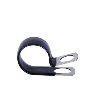 Stainless Steel P Type PVC Coated Cable Clamp/Clip