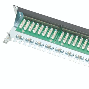 24 Port Cat6 FTP Shielded 1U 19 Inch Rack Mount Network Patch Panel