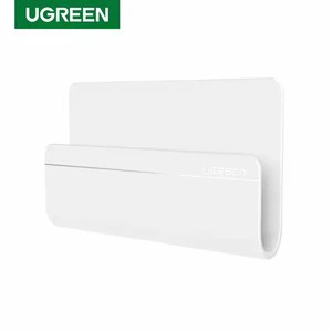 LP108 UGREEN Wall Mount Phone Holder Stand Adhesive Unique Design Wall Cell Phone Holder Strong Glue for Charging Mirror Bedroom