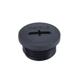 JIAF Cross-shaped Nylon End Cap M20X1.5 Threaded Plug For Cable Protection