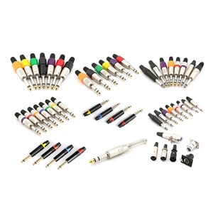 High-Quality High-Efficiency Mini Jacks Connectors RCA Cable Connectors Gold-Plated Metal Audio Accessories for Amplifier Cables