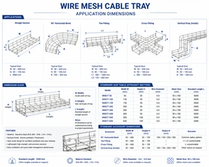 Stainless Steel Mesh Cable Tray, the Ultimate Wiring Solution for Server Rooms, Lightweight with Strong Load-Bearing Capacity