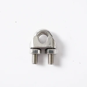 High Quality U-bolt Fasteners 6mm 8mm 12mm Cable Clip Wire Rope Clamp