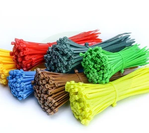 Factory Cable Tie Price 100Pcs/Bag Eco-friendly Durable Multiple Sizes Nylon Cable Tie Self-locking Plastic Zip Ties Wraps