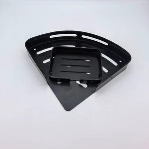 Aluminum Wall Adhesive Multifunction Bracket Rack Storage Shower Caddy Customizable Color OEM/ODM Welcome Bathroom Corner Shelf