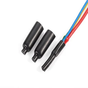 Wholesale Soft Insulated PE Heat Shrinkable Terminal Caps/Cable End Covers with Glue UV Resistant & Waterproof 3:1 Shrink Ratio