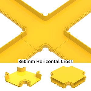 Horizontal Cross of 360mm Fiber Cable Tray with High Capacity