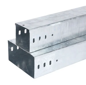 Solid Bottom Trough Type Metal Cable Trunking Tray Aluminium and Steel Cover