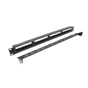 19 Inch Network 2U 24 Port Cat6a Patch Panel