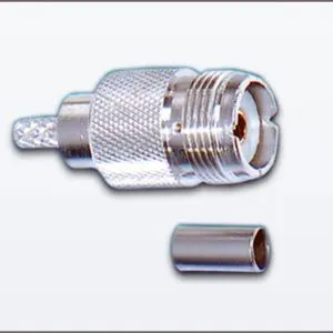 N Type Male Plug Connector 50 Ohm Crimp RF Coaxial Adapter In Line Free Hanging Straight Male Pin Kitting Cable Assembly Part