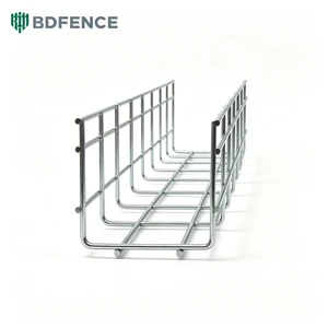 OEM ODM Galvanized Low Carbon Steel Wire Basket Cable Tray For Workshop Shopping Mall Server Room Cable Management