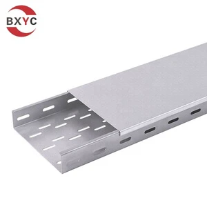 300*100mm Fireproof Cable Tray Powder Coated Perforated Cable Tray with Cover Price List