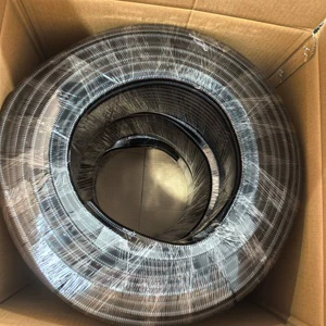 Black Nylon Flexible Wire Cable Sheath Thickened Conduits & Fittings Plastic Corrugated Tube Threading Hose for Electrical Use