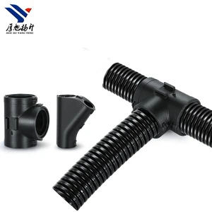 Y Shape 3 Way Nylon Cable Glands Flexible Conduit Joint with Tight Connector for Cable Management