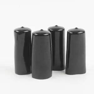 PVC Material Custom Black Hole Plug Wire Sleeve Cable End Cap with Cutting Service High Durability Injection Molded