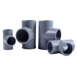 Chinese Supplier Wholesale CPVC Pipe Fitting Industrial PVC Tee 3 Way Pipe Union Connector