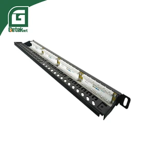 GETEKnet OEM ODM 19 Rack Mount Networking Patch Panels Cat6/Cat8 Tool-Free 24/48 Port 1U Unshielded UTP RJ45 ETL CE Certified
