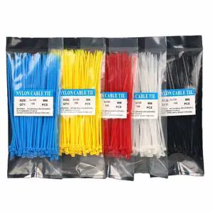 Nylon Zip Tie Wire Plastic Cable Ties Factory Plastic Eco-friendly Nylon Wire For Bag Nylon Cable Ties Qdh Investment Jsc 3X100