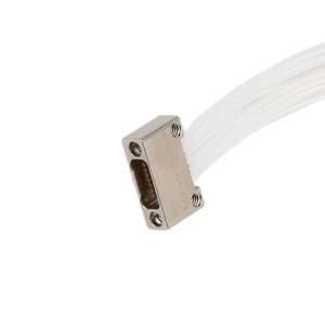 J63A Series Micro-D Connector Cable Electrical Copper Connectors Aviation Plug Male Female Black/White