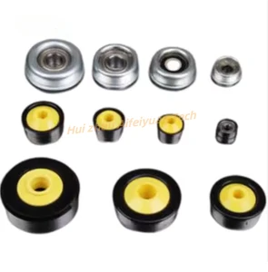 Plastic Nylon Metal Ball Bearing Housing End Caps For Conveyor Gravity Rollers